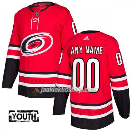 Lapsille NHL Carolina Hurricanes Custom Adidas 2017-2018 Punainen Authentic
